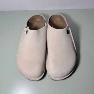 Birkenstock Zermatt Premium Suede Leather - Eggshell